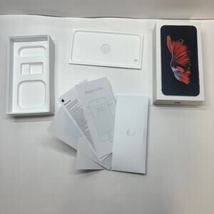 iphone 6 s plus box only with papers and stickers‎ no device empty box only